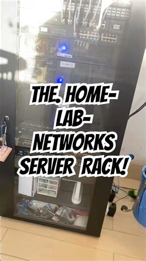 The Home Lab Networks’s Server Rack! #homelab #serverrack #youtube #shorts #ytshorts #tech #video