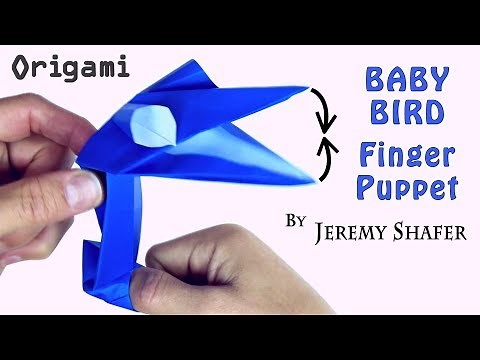 Origami Baby Bird Finger Puppet