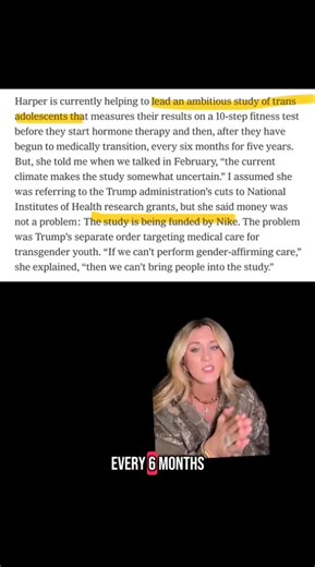 5.8K views · 295 reactions | Nike just crossed another line — funding research on kids taking puberty blockers to study athletic performance. You can't make this up. | Million Voices | Facebook