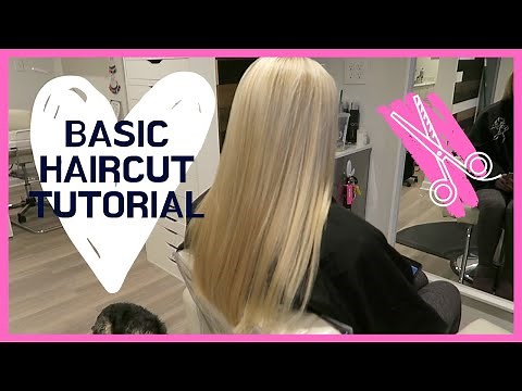 BLUNT HAIRCUT TUTORIAL \\ BEAUTY SCHOOL BASICS