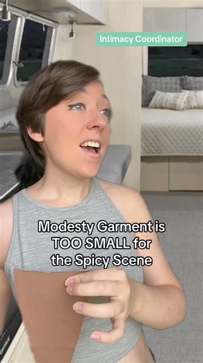 Which option would you prefer? #intimacycoordinator #behindthescenes #hollywood #sagaftrastrike #filmtok | Jessica Steinrock - Intimacy Coordinator