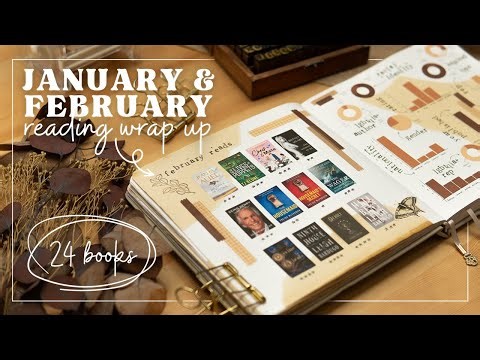 January & February Reading Wrap Up in my 2024 Reading Journal! (reviews & stats) 📚📈