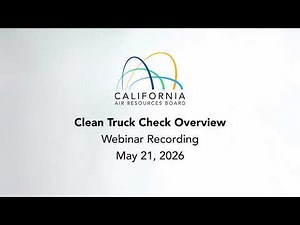Clean Truck Check Webinar Recording | May 21, 2026