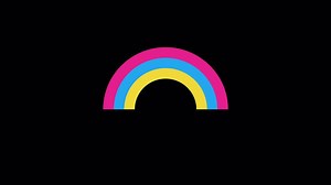 Download Rainbow icon animated with isolated background. for free