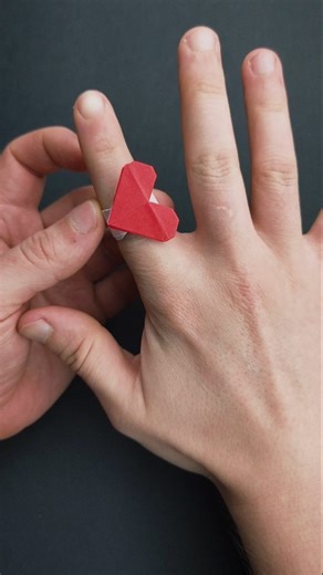 Origami library on Instagram: "Origami Heart Ring & Bracelet 💍❤️ | Tutorial Already On My YouTube channel "Origami library"🌹 . . . #origamilibrary #papercrafts #paperring #paperheart #paperbracelet"