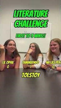 Literature Challenge!