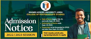 College of Postgraduate Studies. - Nnamdi Azikiwe University