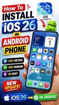 How To Install iOS 26 In Android Phone | Make Android Look Like iPhone