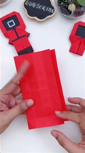 Easy Origami Squid Game Character Tutorial | DIY Paper Craft