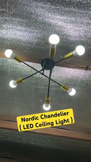 Nordic Modern Chandelier | Modern Minimalist LED Ceiling Light #modernchandelier #nordic #sputnik