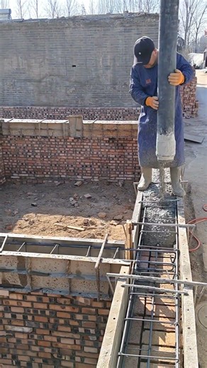 Key step of self-built house: beam pouring