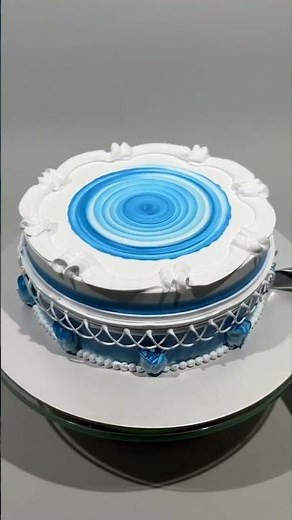 Unreal Blue Cake Art! | Mesmerizing Floral Cake Design You’ll Watch Twice!