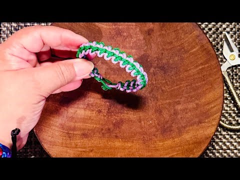 EASY DIY Macrame Friendship Bracelet #diy #craft #easy #tutorial #macrame #asmr #satisfying