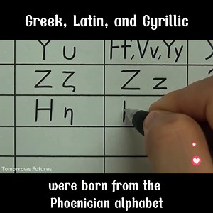 Greek, Latin, and Cyrillic were born from the Phoenician alphabet | Tomorrows futures