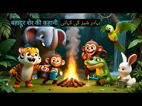 sher ki kahani Cartoon for Kids | Funny Story