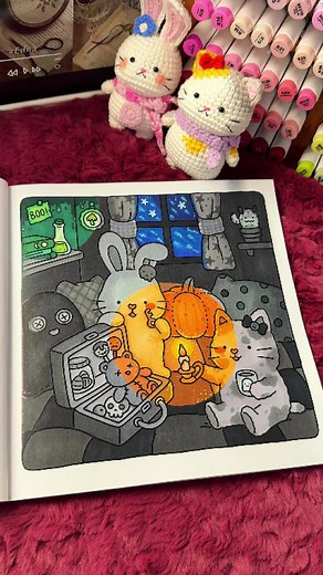 Spooky Fuzzy Coloring Book and Marker Pen Fun