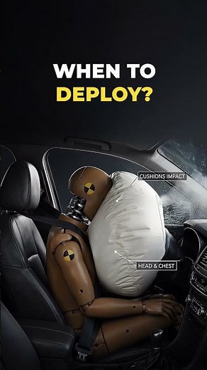 How Does an Airbag Know When to Deploy? 🚗💥 #airbag #howitworks #carsafety #science #shorts