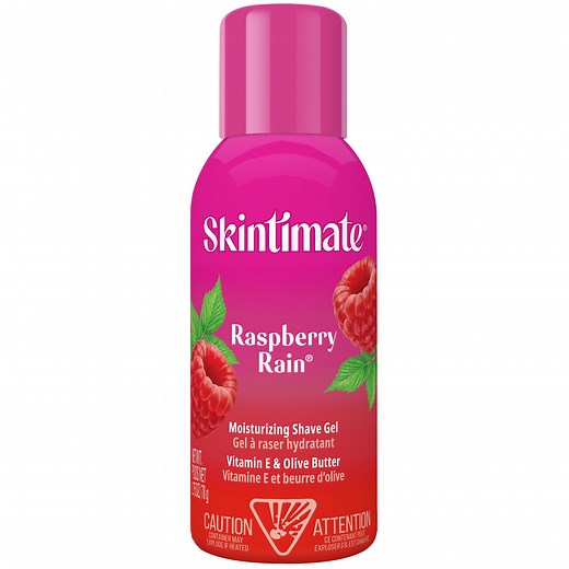 Skintimate Raspberry Rain Shave Gel for Women, Travel Shaving Cream, 2.75 oz