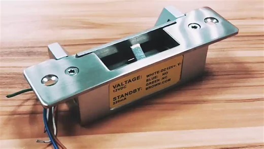 12V 24V Adjustable Fail Safe or Fail Secure Electric Strike Lock with Stainless Steel Plate for Access Control System