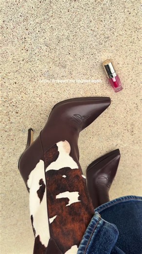 Pony Hair and Rich Brown Leather: A Fashion Statement