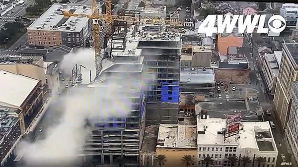 Watch: Newly uncovered video shows Hard Rock collapse from above - workers running to safety