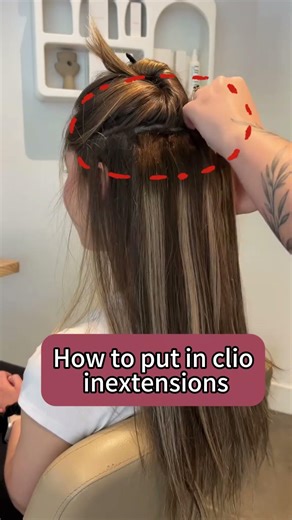 💃🏻How to put in clip in extensions