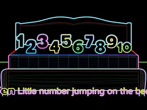 10 Little Numbers Jumping on the Bed Remix | Edge Mask Version | Fun for Kids Nursery Rhyme