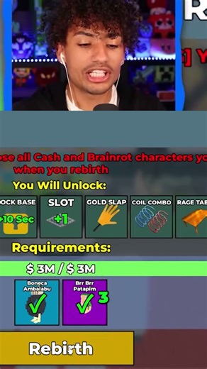 Roblox Pet Sim 2: Rebirth and New Beans! #shorts