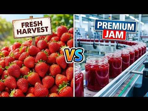 Most Satisfying Food Factory Process! 🍑 Canned Fruit & Jam Mass Production