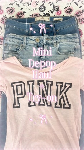 Depop haul 💝 #blackgirlaesthetic #pink #depop #depopseller #haul #clothing #thrift #thrifthaul