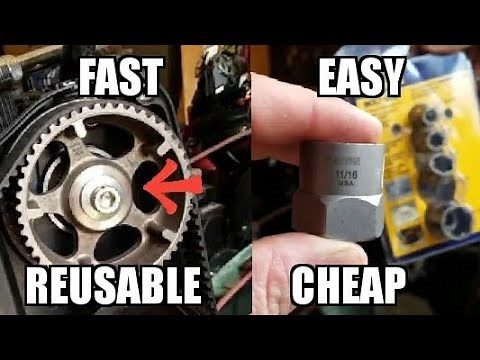 Subaru DOHC Cam Pulley Bolt Removal Trick and Tool to Use