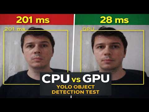 CPU vs GPU YOLO Object Detection Speed Test