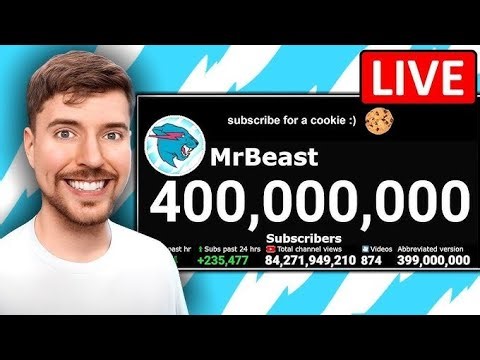 live subscriber count mr beast 😱🤯🥵