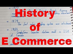 History of e commerce|e commerce history|History of e commerce timeline|E commerce tutorial