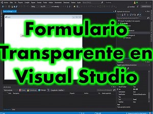 Como crear un formulario transparente en visual sstudio