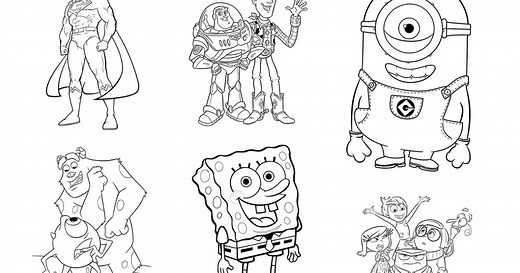 20 dibujos infantiles para colorear e imprimir