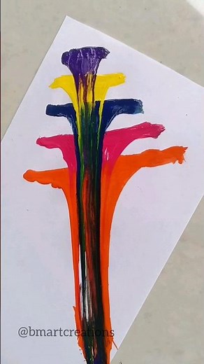 DIY Thread Art 💜| String pull Art 😍 #bmartcreations #shorts #youtubeshorts #painting #creativeart