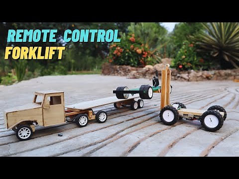 How to Make Remote Control Forklift - DIY Mini Forklift
