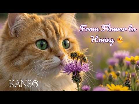 Relaxing time with Jerry and Bees Journey 🐝 | From Flower to Honey 🍯 #relaxingmusic #jerryseyes