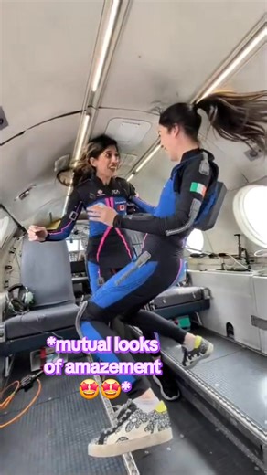 1.3K views · 17 reactions | What's in a backflip? A lot, as it turns out! It looks like a lot of fun, but it also lets us test the range of motion of our new biosuits, practice joint microgravity choreography, and get familiar with stabilizing ourselves in microgravity. And it's *definitely* a lot of fun, right Norah Patten? ‍‍惡‍♀️惡‍♀️ #astronaut #teammates #zerog #microgravity #research | Dr. Shawna Pandya | Facebook