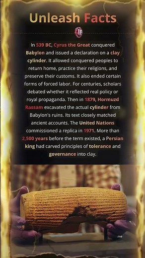 Cyrus the Great Wrote Something the United Nations Displayed in Their Headquarters