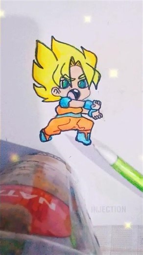 how to draw cute chibi Goku from dragon ball #like #subscribe #tutorial