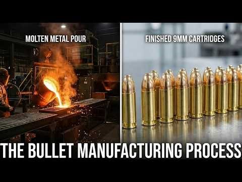 How 9mm Bullets Are Made – Inside the Secret Ammunition Factory (Full Process)