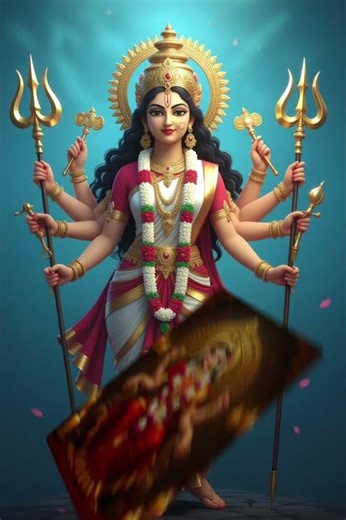 "Maa Durga – The Divine Mother of Power and Protection"