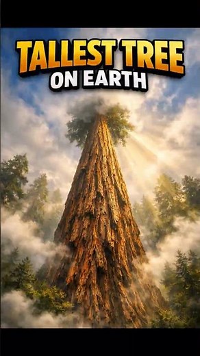 The Tallest Tree on Earth Is Taller Than a 35 Story Building #facts#shorts