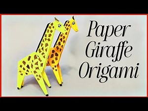 Origami paper giraffe | how to make an origami giraffe
