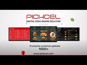 Pickcel Digital Menu Board Software Application for Restaurants, Cafes, Bars and QSRs