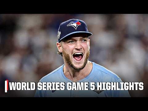 Blue Jays vs. Dodgers Game 5 Highlights ⚾ Trey Yesavage records a rookie WS record 12 K's | ESPN MLB