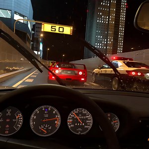 Porsche 959 vs Ferrari F40 | Tokyo Street Racing | Carluxius