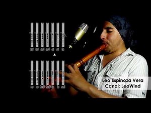 【盖那笛指法 示范】EL SONIDO DEL SILENCIO - Tutorial de quenacho en Re - LeoWind